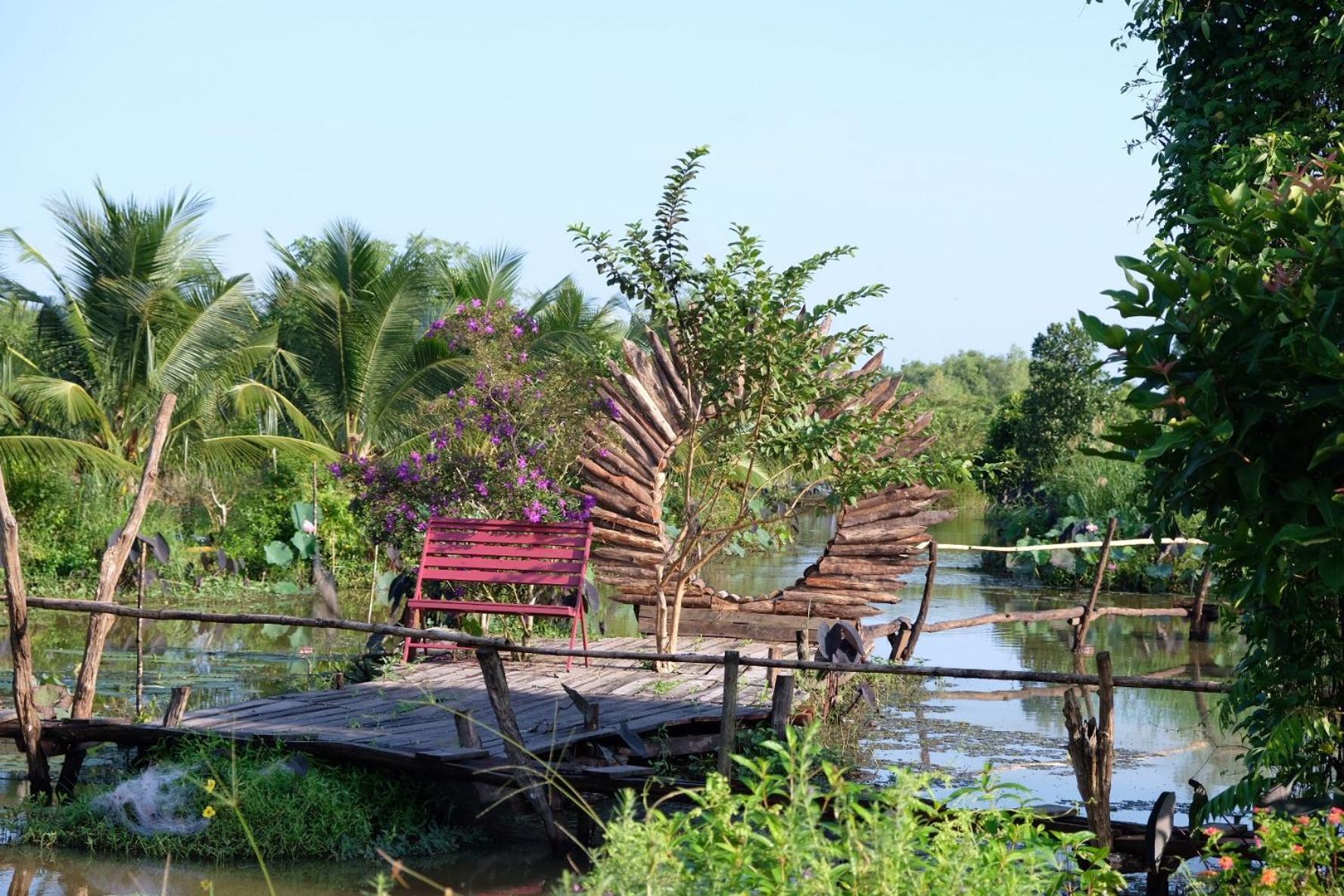 Bungalow - Farmstay Hoa Rung U Minh Cà Mau Buitenkant foto